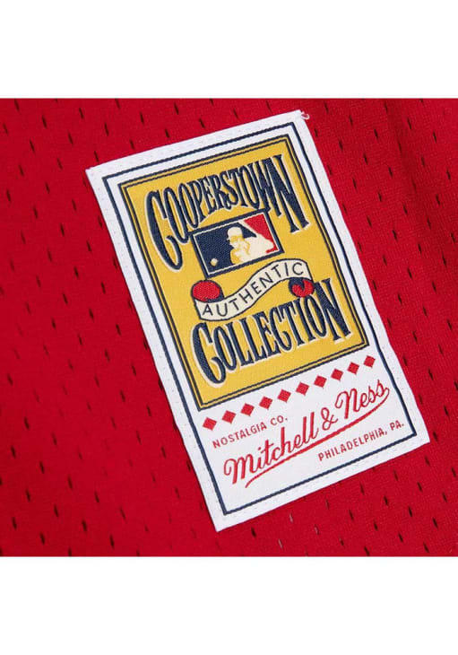 Pete Rose Cincinnati Reds Mitchell and Ness 1980 Authentic Batting Practice Cooperstown Jersey -..