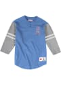Houston Oilers Mitchell and Ness Henley Fashion T Shirt - Blue
