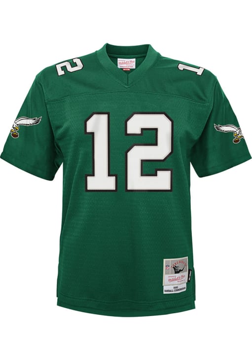 Randall Cunningham Philadelphia Eagles Youth Kelly Green Mitchell and Ness  Legacy Football Jerse..