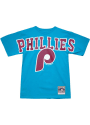Philadelphia Phillies Womens Mitchell and Ness Unisex T-Shirt - Light Blue