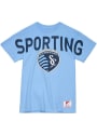 Sporting Kansas City Womens Mitchell and Ness Unisex T-Shirt - Light Blue