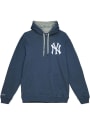 New York Yankees Mitchell and Ness Classic French Terry Fashion Hood - Navy Blue