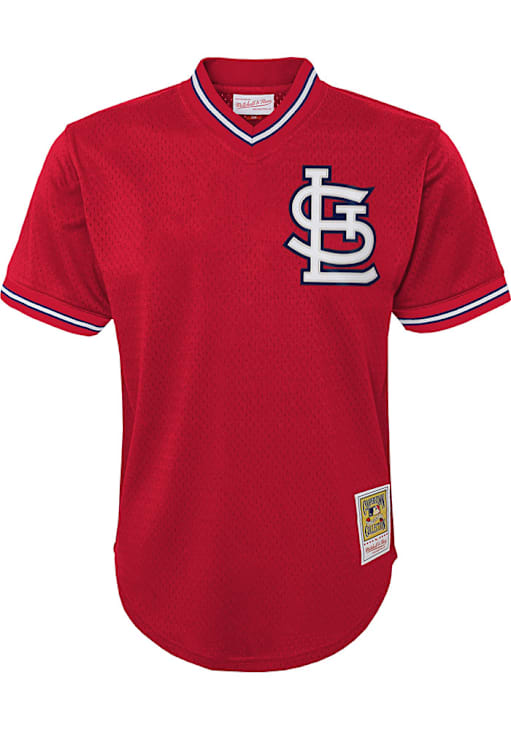 St Louis Cardinals Ozzie Smith Youth SCARLET Batting Practice