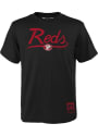 Cincinnati Reds Youth Mitchell and Ness Tailgate T-Shirt - Black