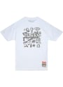 Atlanta Hawks Mitchell and Ness Doodle Fashion T Shirt - White