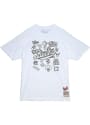 Milwaukee Bucks Mitchell and Ness Doodle Fashion T Shirt - White