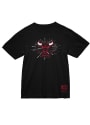 Chicago Bulls Mitchell and Ness Burst T Shirt - Black