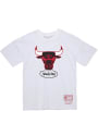 Chicago Bulls Mitchell and Ness Team Basic T Shirt - White