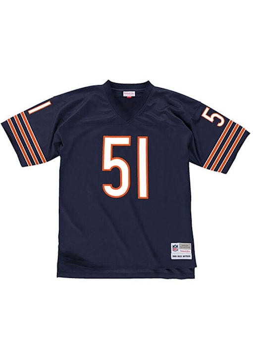 Chicago Bears Dick Butkus Mitchell and Ness NAVY 1966 Throwback