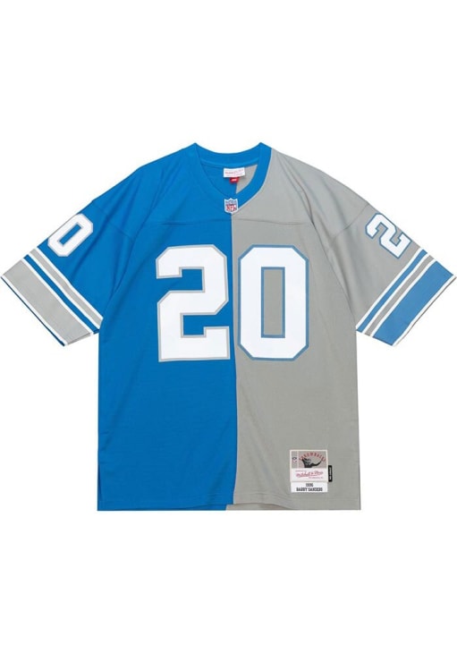 Detroit Lions Barry Sanders Mitchell and Ness SPLIT LEGACY Throwback Jersey