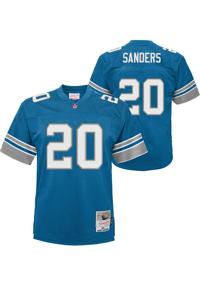 Detroit Lions Barry Sanders Youth NFL Legacy Retired Player BLUE