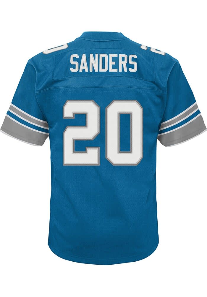 Detroit Lions Barry Sanders Youth NFL Legacy Retired Player BLUE