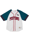 Main image for Mitchell and Ness Detroit Pistons Mens White Practice Day Jersey