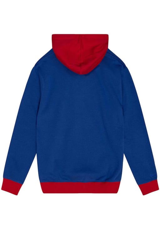 Mitchell and Ness Philadelphia 76ers Mens Blue Big Face 5.0 Fashion Hood