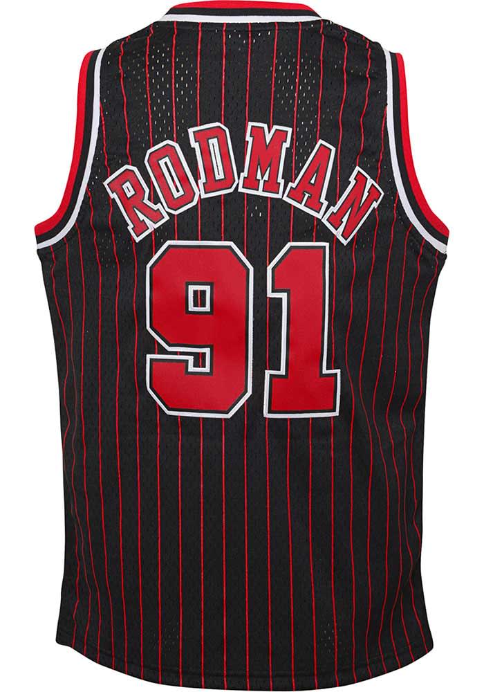 Dennis rodman best sale bulls black jersey