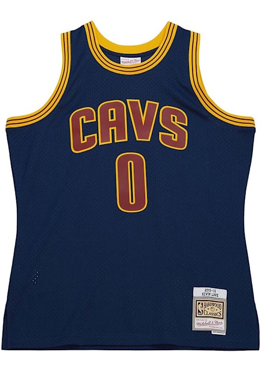 Kevin Love Cleveland Cavaliers Mitchell and Ness NAVY 15-16