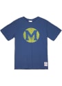 Michigan Wolverines Mitchell and Ness Legendary Slub Fashion T Shirt - Navy Blue