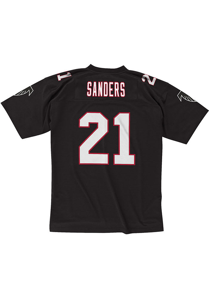 Atlanta Falcons Deion Sanders Mitchell and Ness 1992 Throwback Jersey BLACK