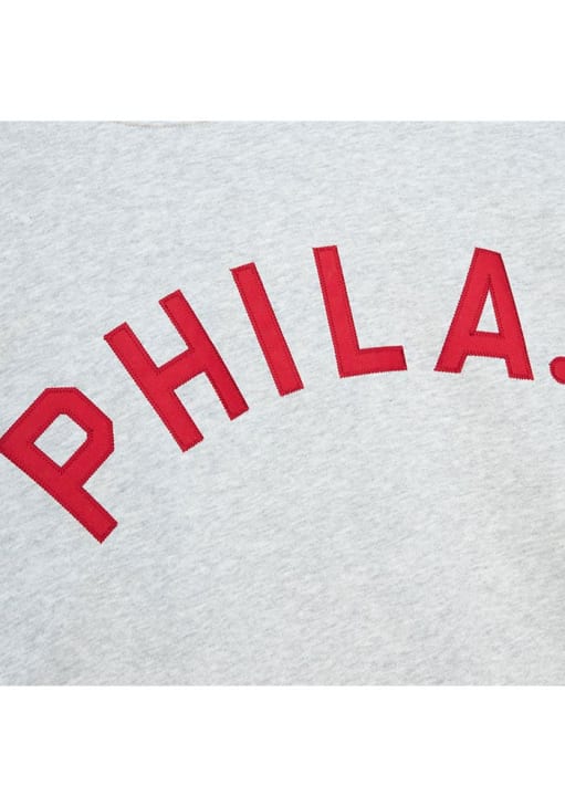 Mitchell and Ness Philadelphia Phillies Mens Grey Playoff Win 2.0 Long Sleeve Fashion Sweatshirt