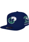 Main image for Mitchell and Ness Dallas Mavericks Mens Navy Blue HWC Team Origins Fitted Hat