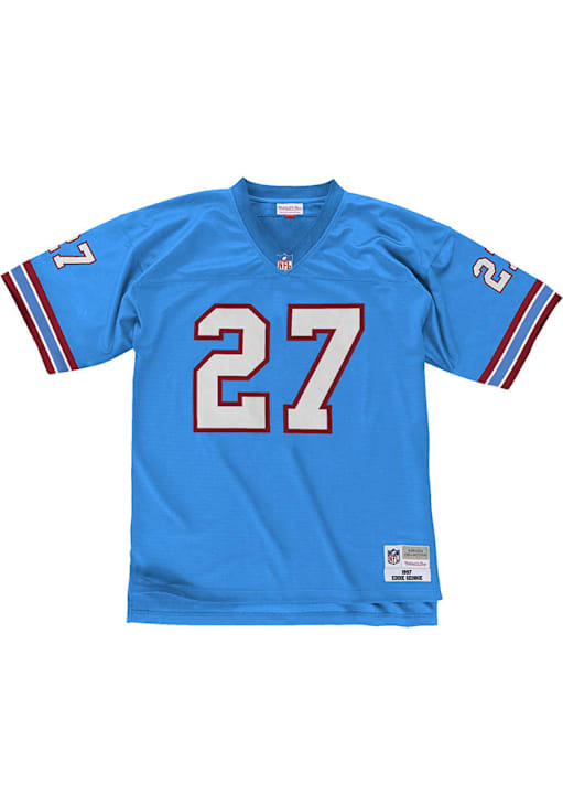 Houston Oilers Eddie George Mitchell and Ness LIGHT BLUE 1997
