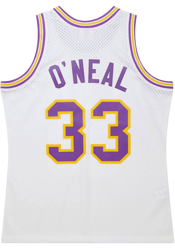 Shaquille O Neal Mitchell and Ness LSU Tigers White Authentic Jersey