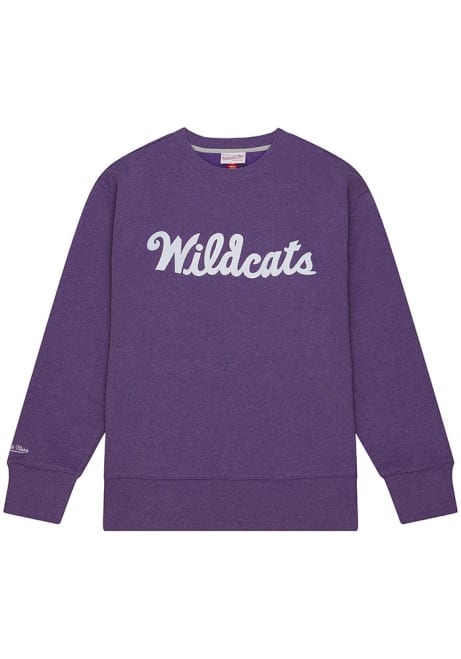 Mens K-State Wildcats Purple Mitchell and Ness Playoff Win Fashion Sweatshirt