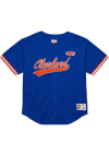 Main image for Mitchell and Ness Cleveland Cavaliers Mens Blue Mesh Button Jersey