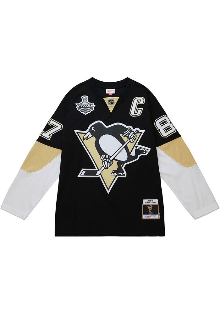 Mitchell and Ness Sidney Crosby Pittsburgh Penguins Mens BLACK