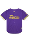 Main image for Mitchell and Ness LSU Tigers Mens Purple Mesh Button Jersey