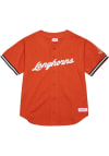 Main image for Mitchell and Ness Texas Longhorns Mens Burnt Orange Mesh Button Jersey