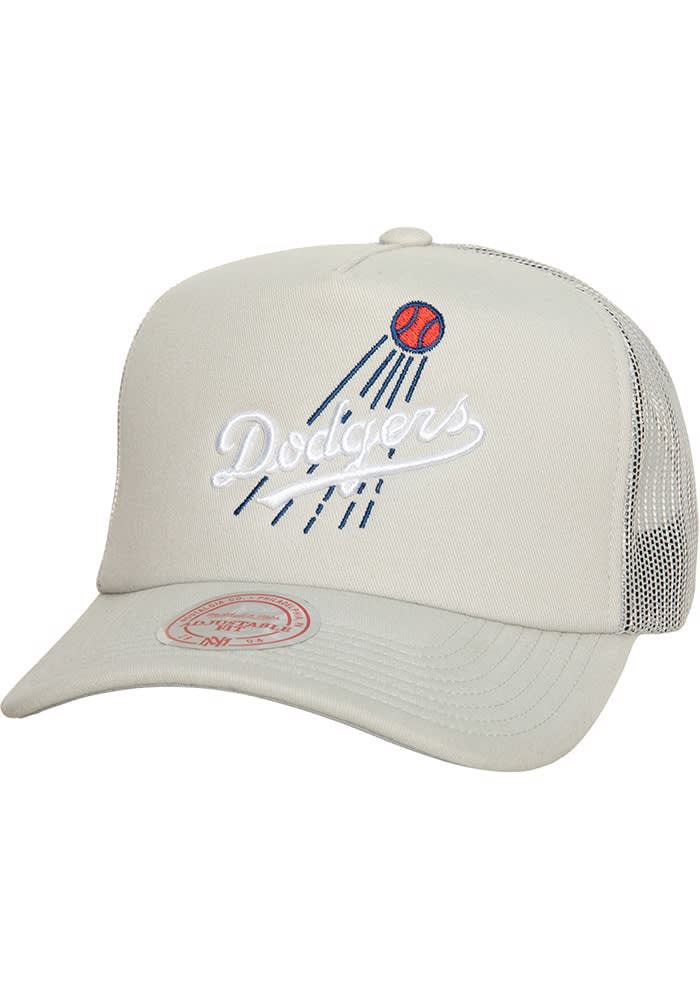Mitchell and Ness Los Angeles Dodgers GRAY Curveball Trucker