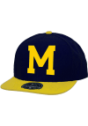 Main image for Mitchell and Ness Michigan Wolverines Mens Navy Blue Team 2T 2.0 Fitted Hat