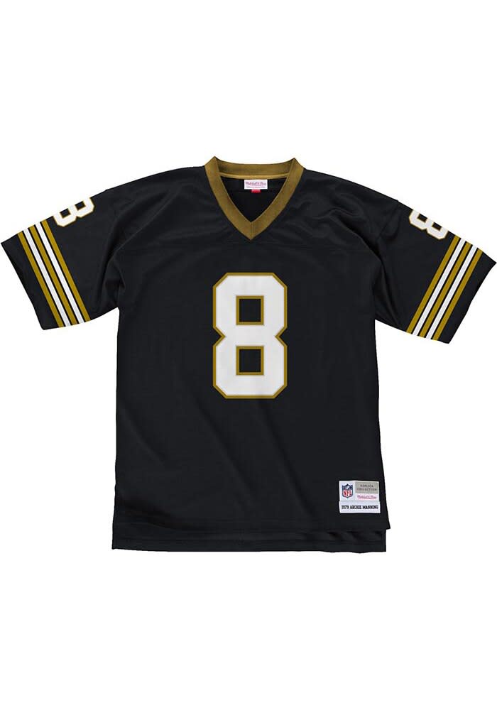 New Orleans Saints Archie Manning Mitchell and Ness BLACK 1979.0