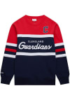 Main image for Mitchell and Ness Cleveland Guardians Mens Navy Blue Head Coach Long Sleeve Fashion Sweatshirt