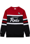 Main image for Mitchell and Ness Cincinnati Reds Mens Black Head Coach Long Sleeve Fashion Sweatshirt