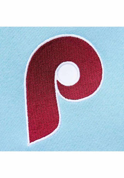 Mitchell and Ness Philadelphia Phillies Mens Maroon Head Coach Long Sleeve Fashion Sweatshirt