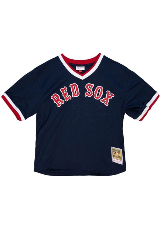 Pedro Martinez Boston Red Sox Mitchell and Ness BP Pullover Cooperstown Jersey - Navy Blue