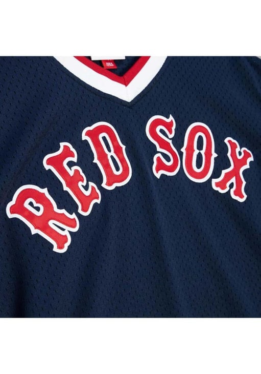 Pedro Martinez Boston Red Sox Mitchell and Ness BP Pullover Cooperstown Jersey - Navy Blue