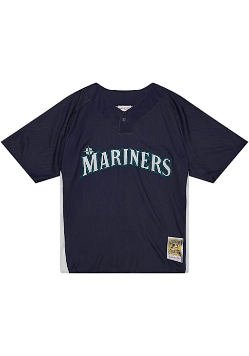 Seattle Mariners Ichiro Suzuki Mitchell and Ness NAVY Button