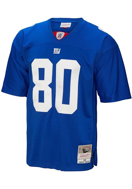 New York Giants Jeremy Shockey Mitchell and Ness WHITE Throwback