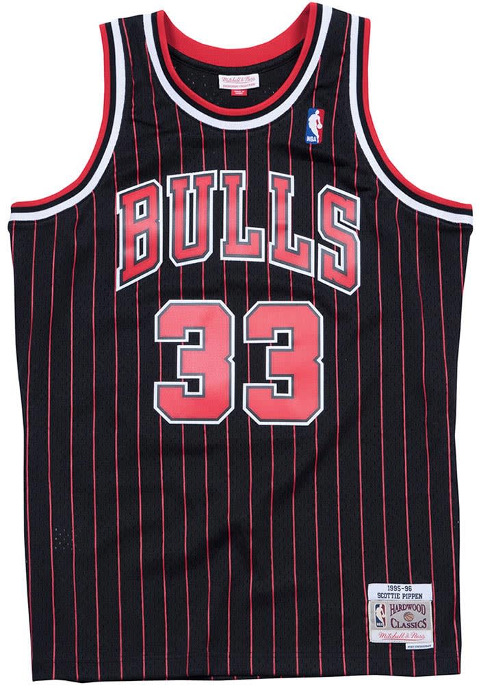Scottie Pippen Chicago Bulls Mitchell and Ness BLACK 95-96