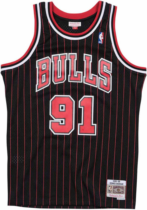 Dennis Rodman Chicago Bulls Mitchell and Ness 95-96 Road Alternate Swingman Jersey