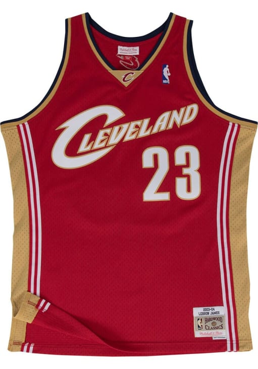 LeBron James Cleveland Cavaliers Mitchell and Ness 03-04 Road Swingman Jersey