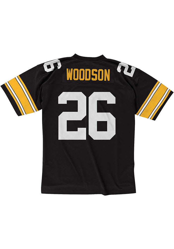 Pittsburgh Steelers Rod Woodson Mitchell and Ness BLACK 1993