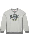 Main image for Mitchell and Ness Michigan Wolverines Mens Grey Premium Fleece Vintage Logo Long Sleeve Fashion ..
