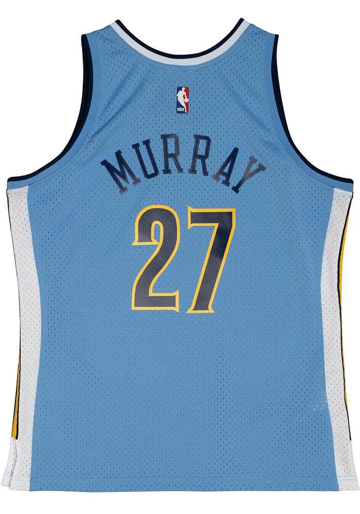 Mitchell Ness Men s NBA Jamal Murray Powder Denver Nuggets 2016 17 Throwback Swingman Jersey Blue X Large