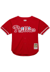 Main image for John Kruk Philadelphia Phillies Mitchell and Ness Coop Cooperstown Jersey - Red