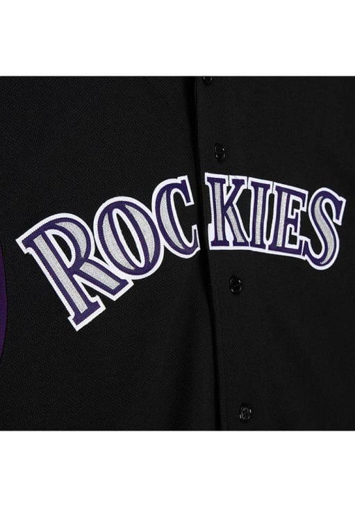 Larry Walker Colorado Rockies Mitchell and Ness Coop Cooperstown Jersey - Black