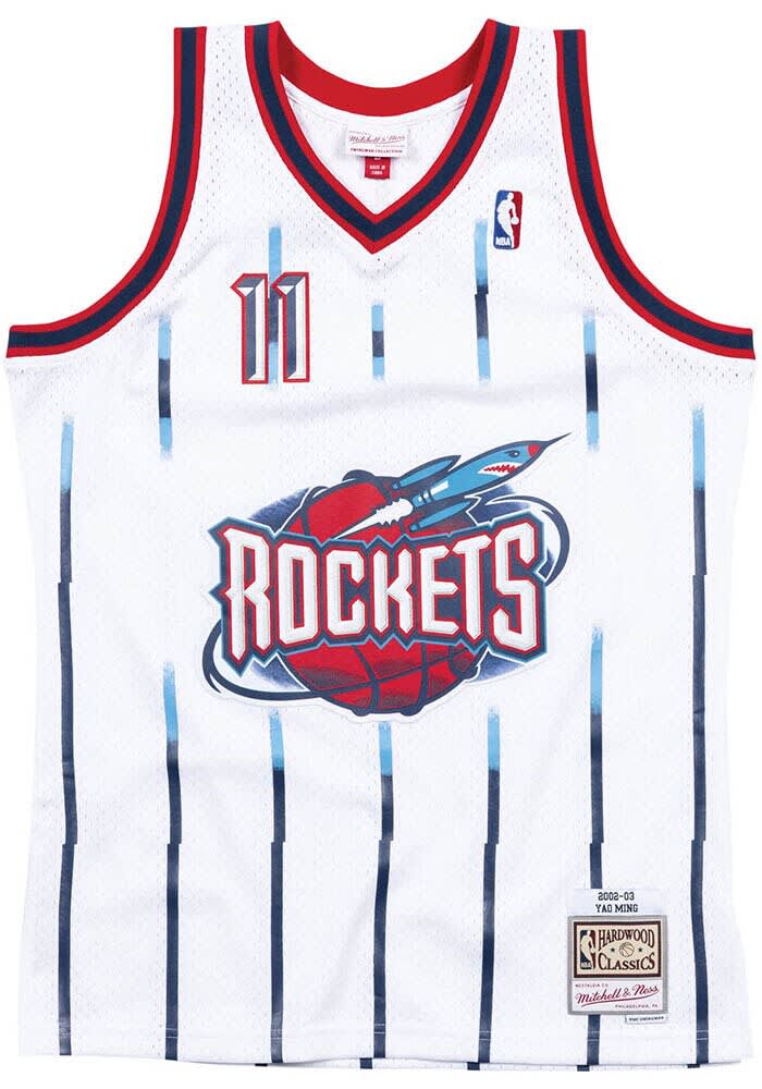 Yao Ming Houston Rockets Mitchell and Ness WHITE Swingman Swingman